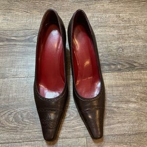 Vintage Lauren Ralph Lauren Brogue Cap Toe Heels